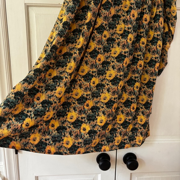 Ulla Johnson Elaine Floral Silk Mini Dress Size 0 XS Puff Sleeve Runway Wedding - Picture 12 of 14